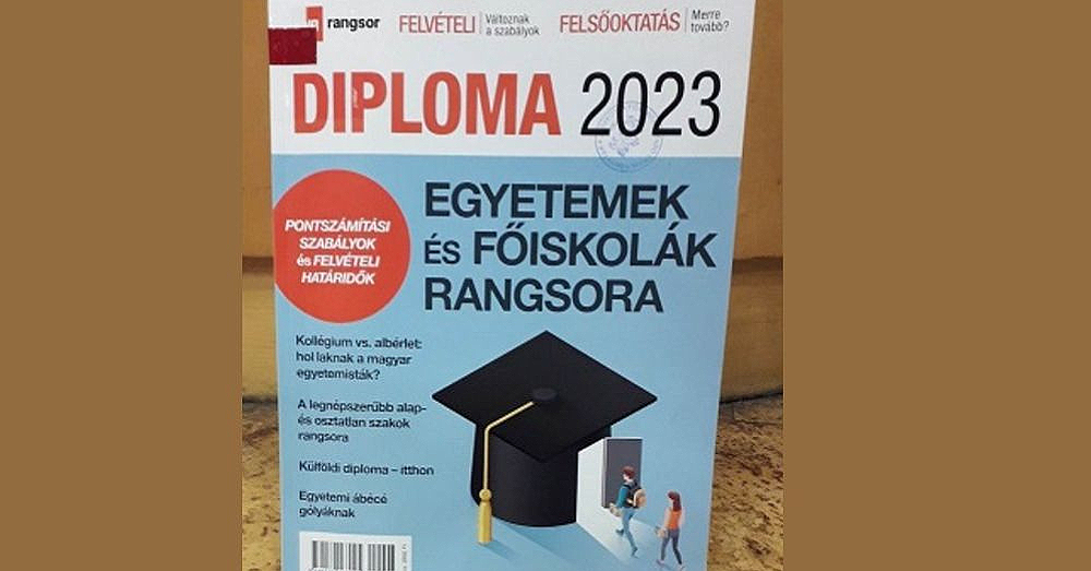 A HVG 2023-as diploma rangsora