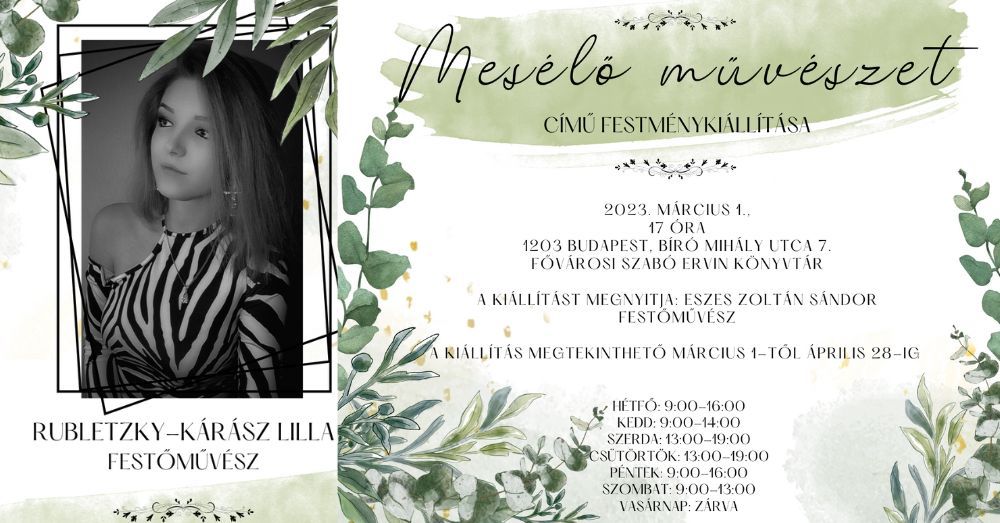 Mesélő művészet - Rubletzky-Kárász Lilla kiállítása