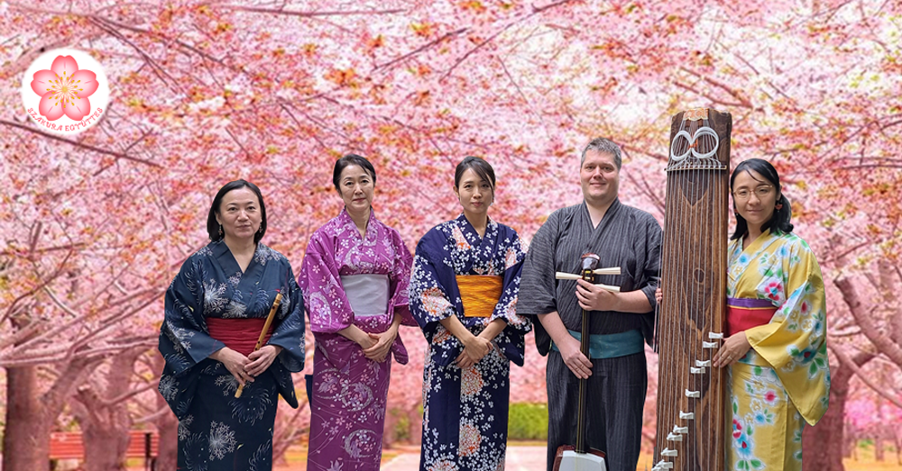 Japán dallamok hagyományos japán hangszereken