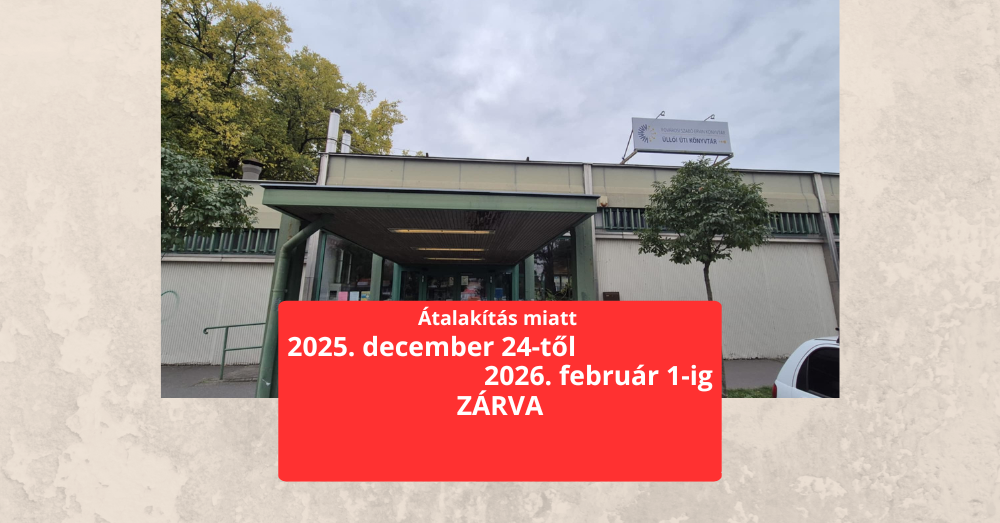 Átalakítás miatt zárva