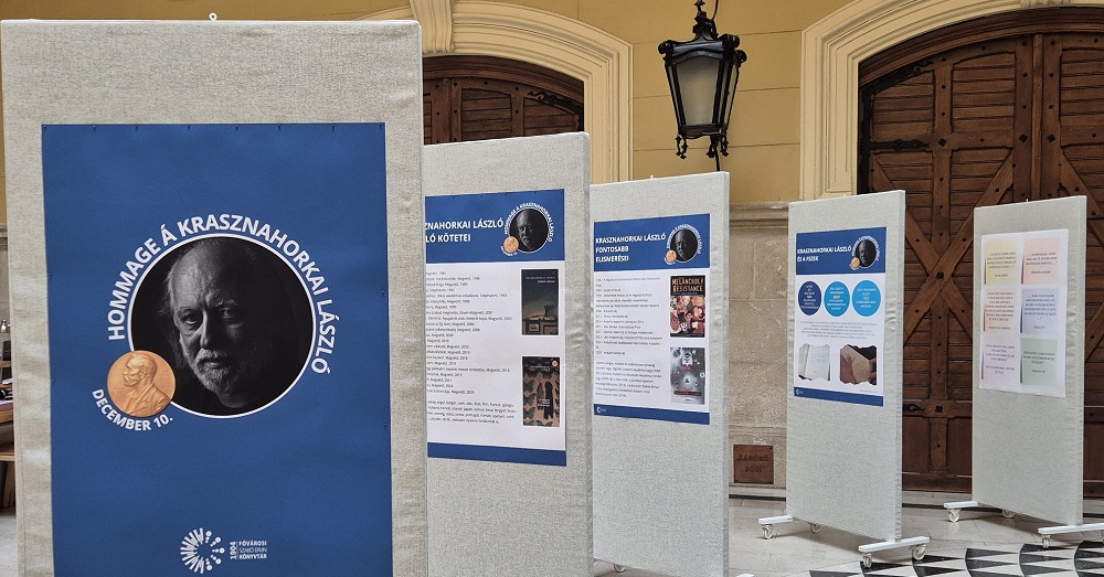 Pop up kiállítás Krasznahorkai László tiszteletére