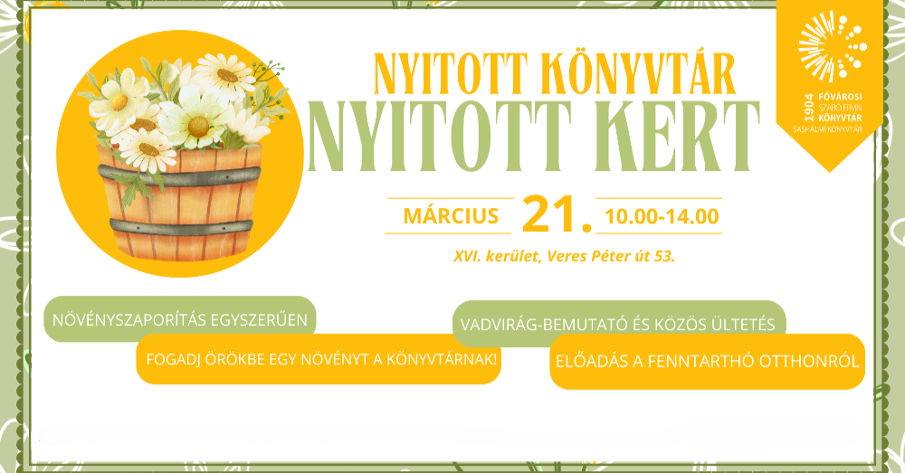 Nyitott könyvtár - nyitott kert