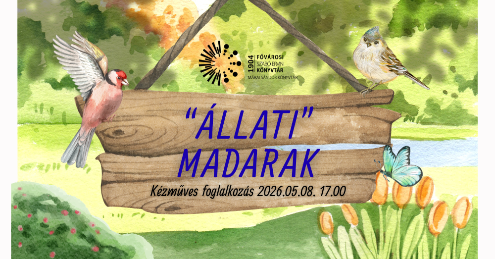"Állati" madarak kézműves foglalkozás a könyvtárban