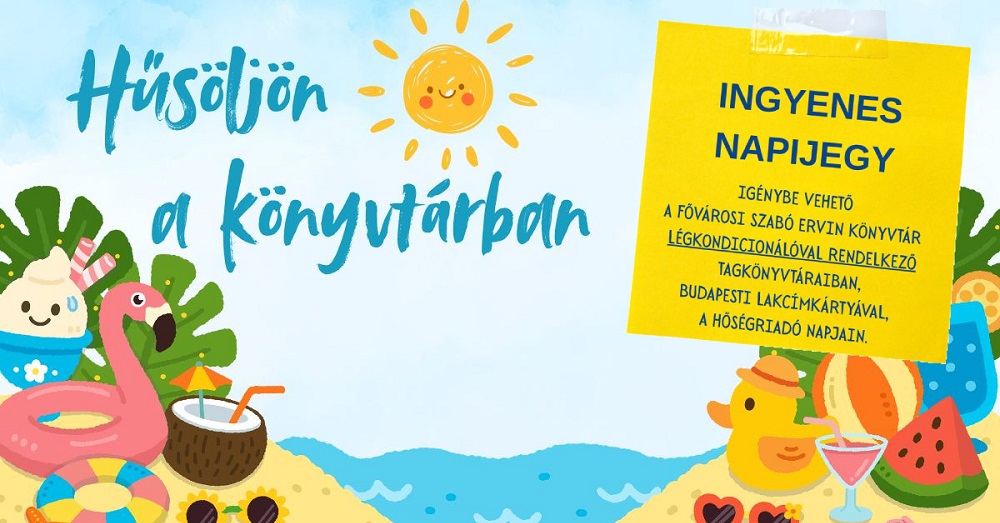 Hűsöljön a könyvtárban!