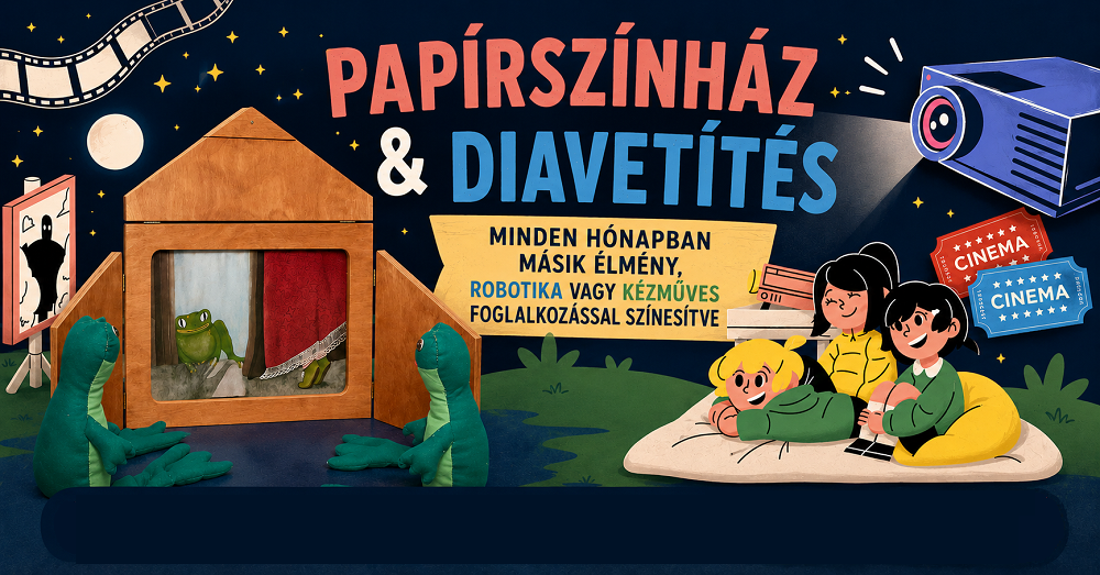 Papírszínház és diavetítés a könyvtárban