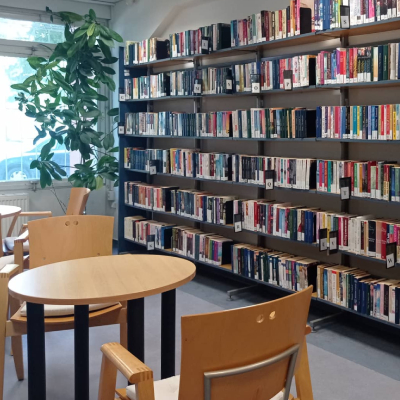 A könyvtár belső terei