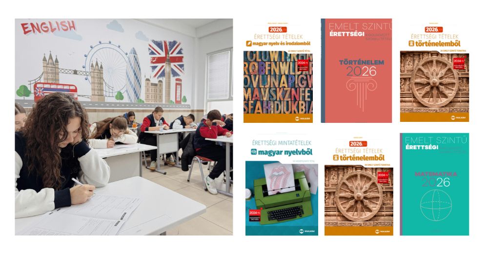 A 2026-os érettségire felkészítő kötetek érkeztek