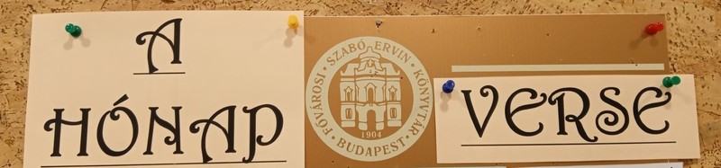 A Hónap Verse - banner a faliújságon