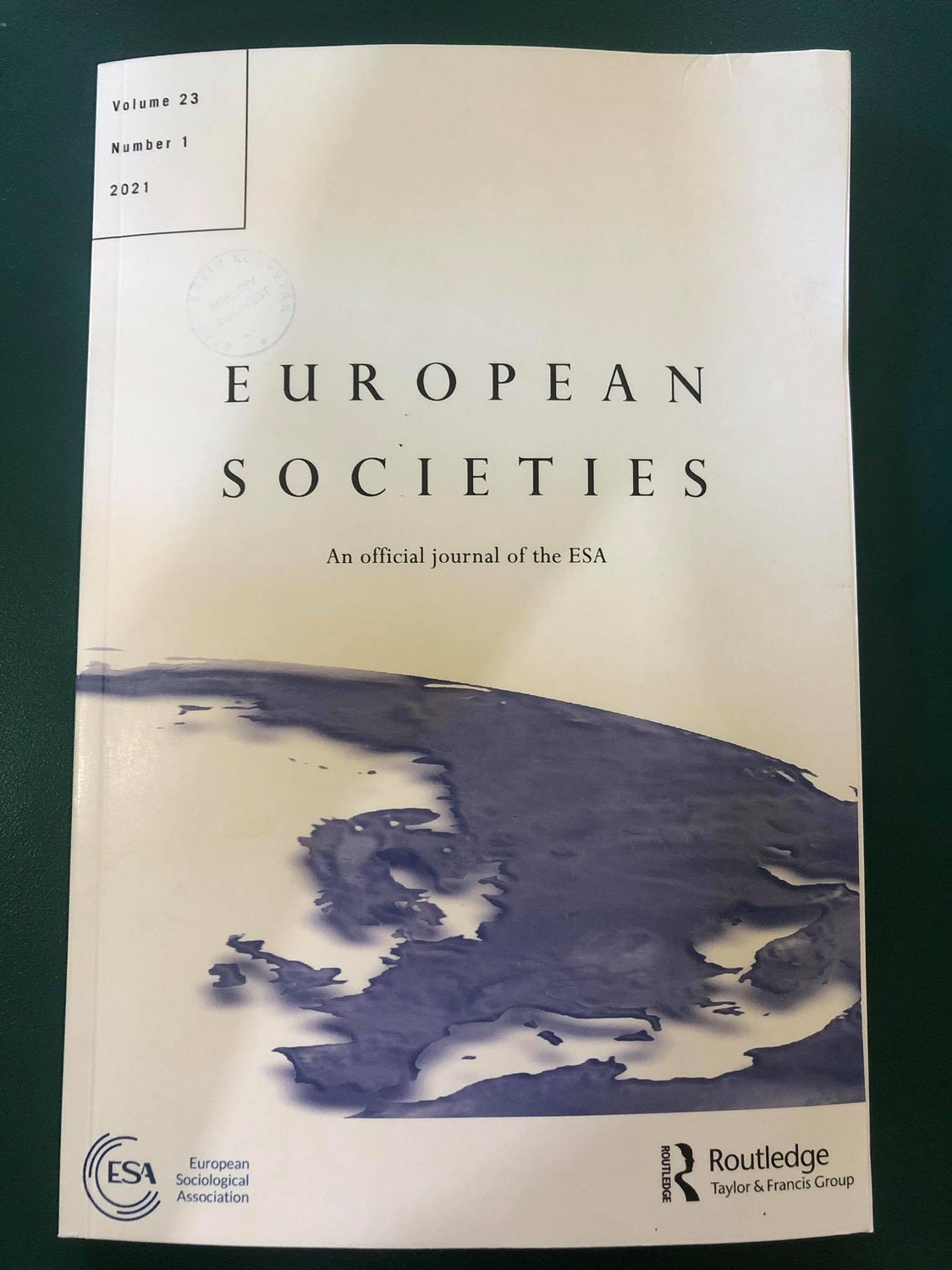 A European Societies folyóirat borítója 