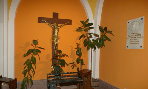 The crucifix of the church