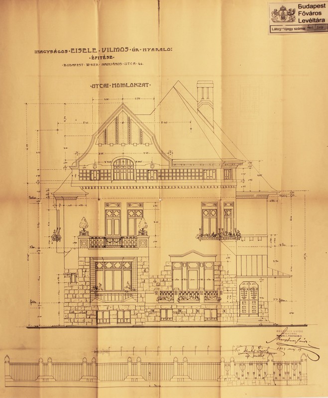 The layout of the mansion - facade