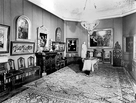 The interior of the mansion - then