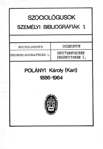 A Polányi Károly című kiadvány borítója.