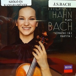 Bach Sonatas 1,2 Partita 1 Hilary Hahn CD borítója