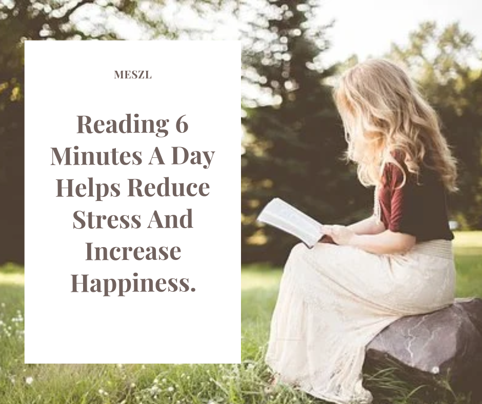 women is reading a book in the meadow