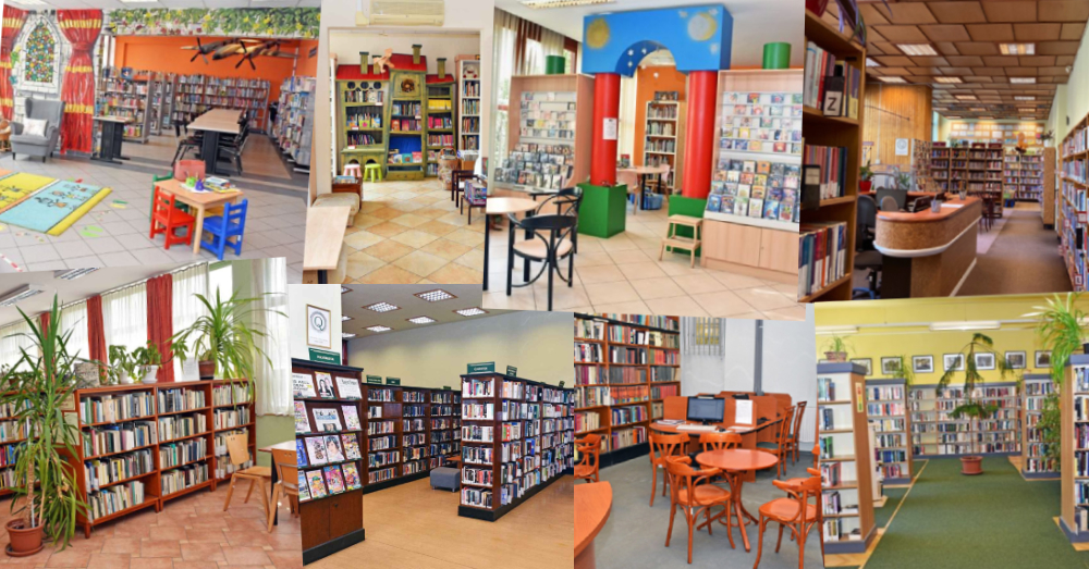 photomontage of branch libraries