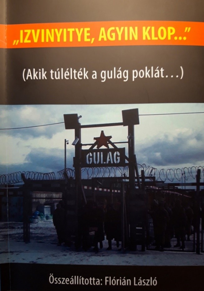 a könyv borítója egykori gulág bejáratával