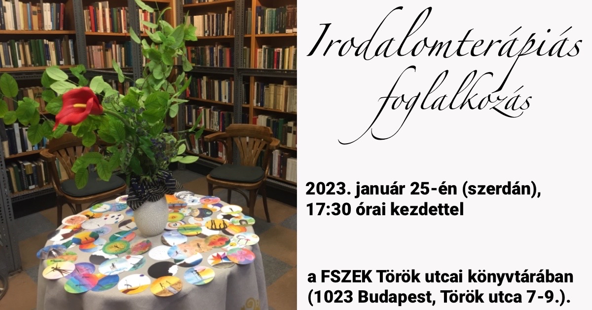 Irodalomterápiás foglalkozás a Török utcai könyvtárban
