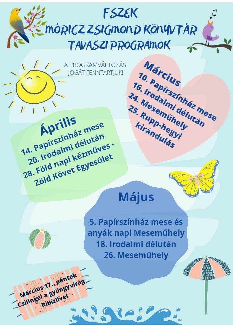 Programok plakátja
