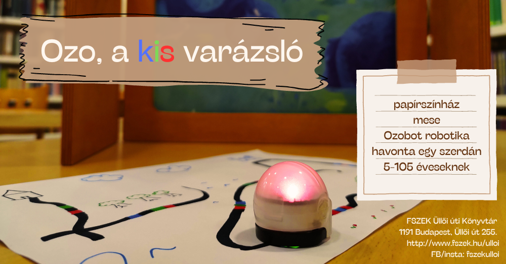 Ozobot papírszínház előtt