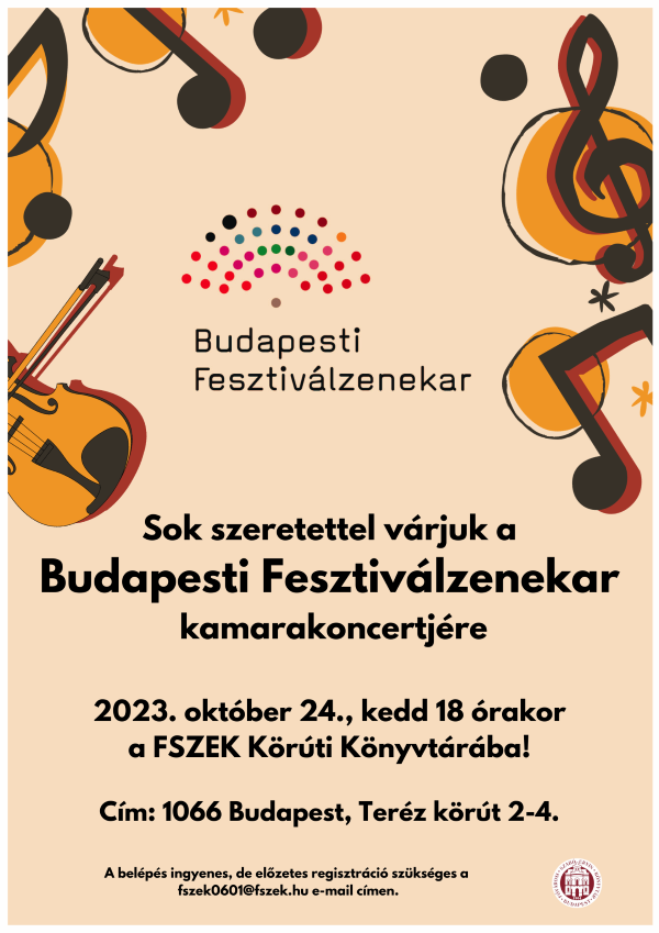 A kamarakoncert plakátja