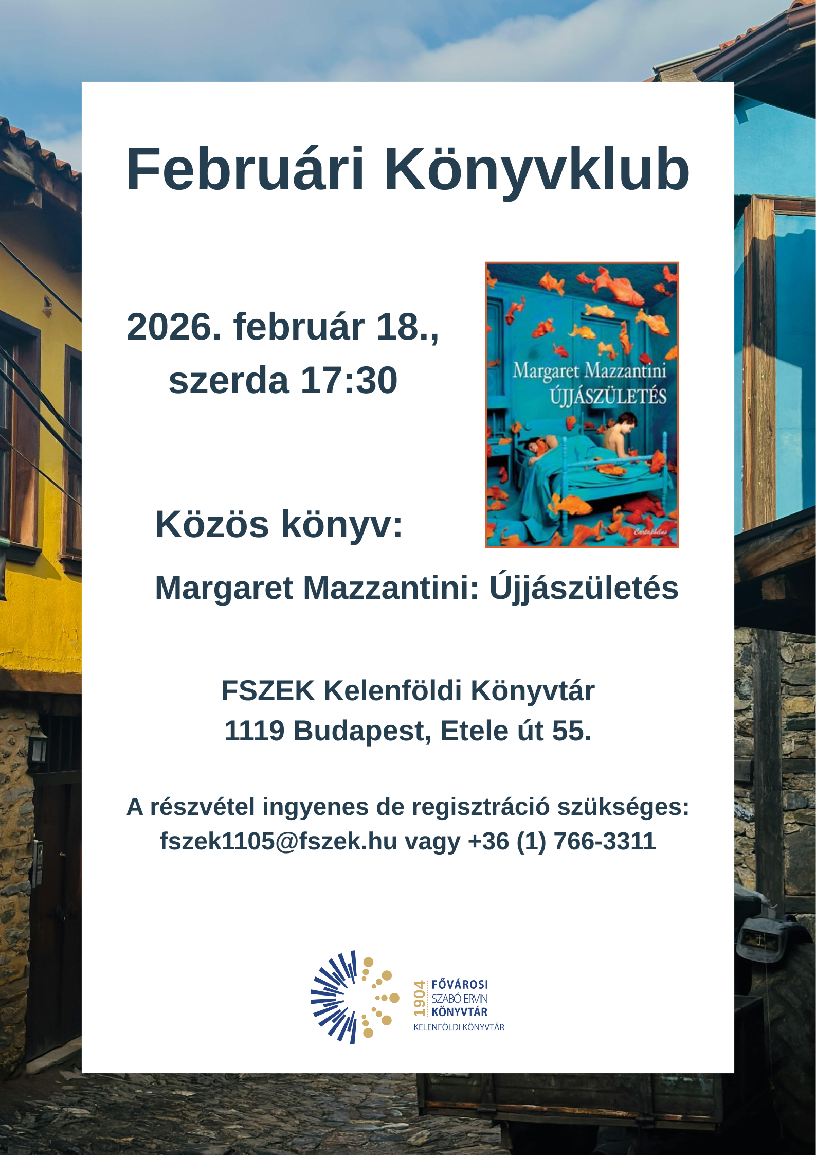 a könyvklub plakátja