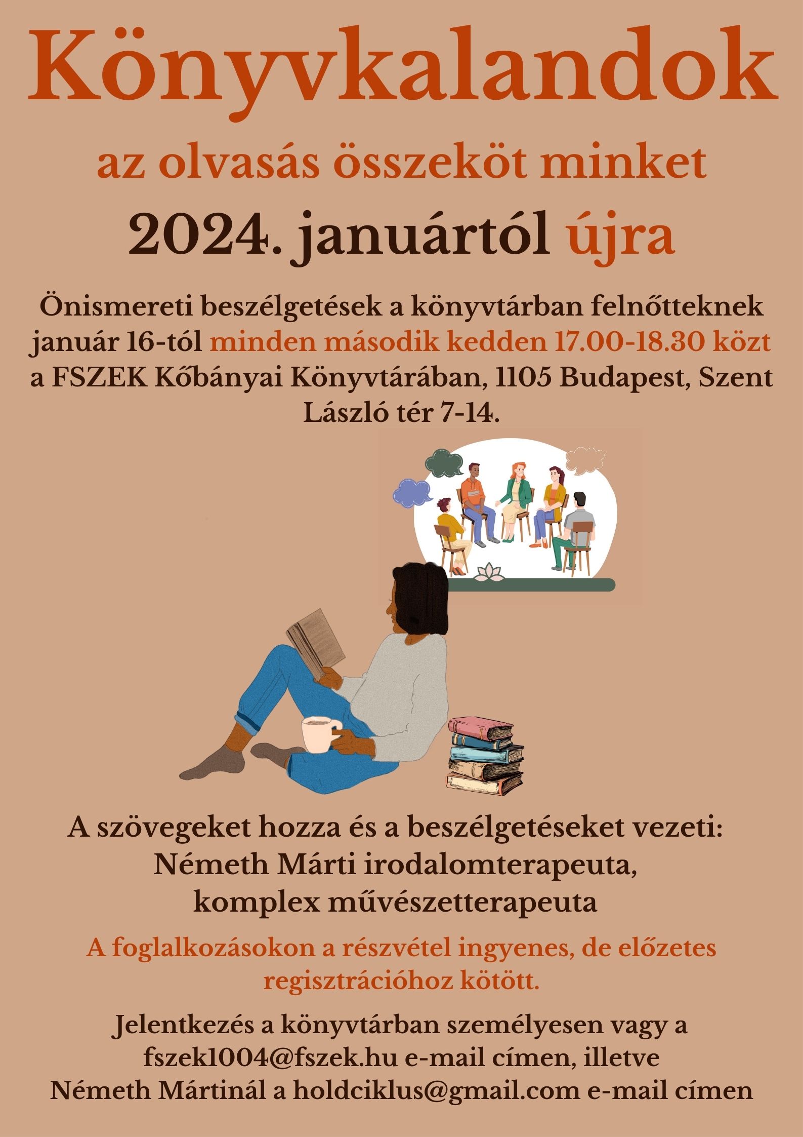 olvasó ember plakát