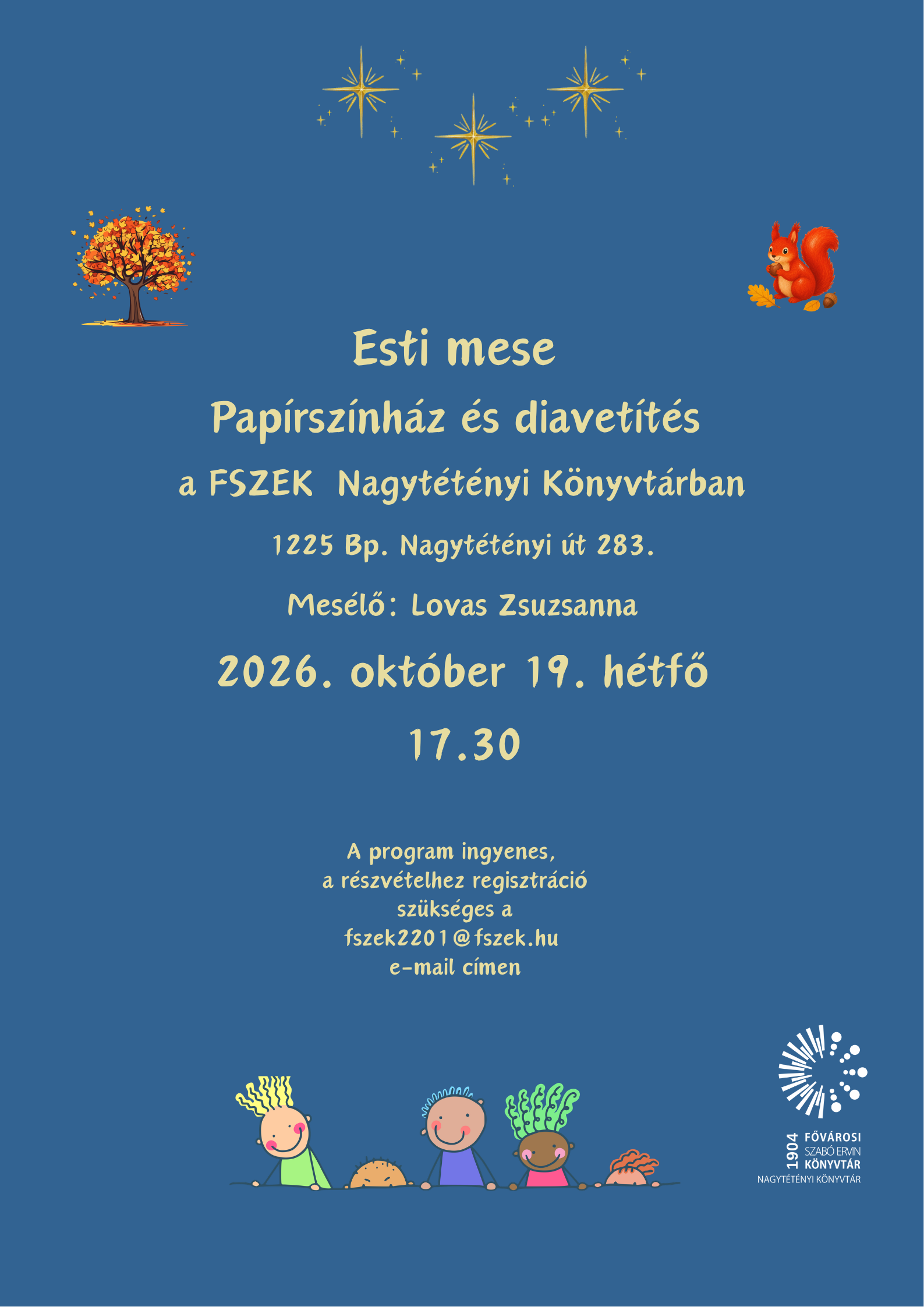 őszi figurák a plakáton