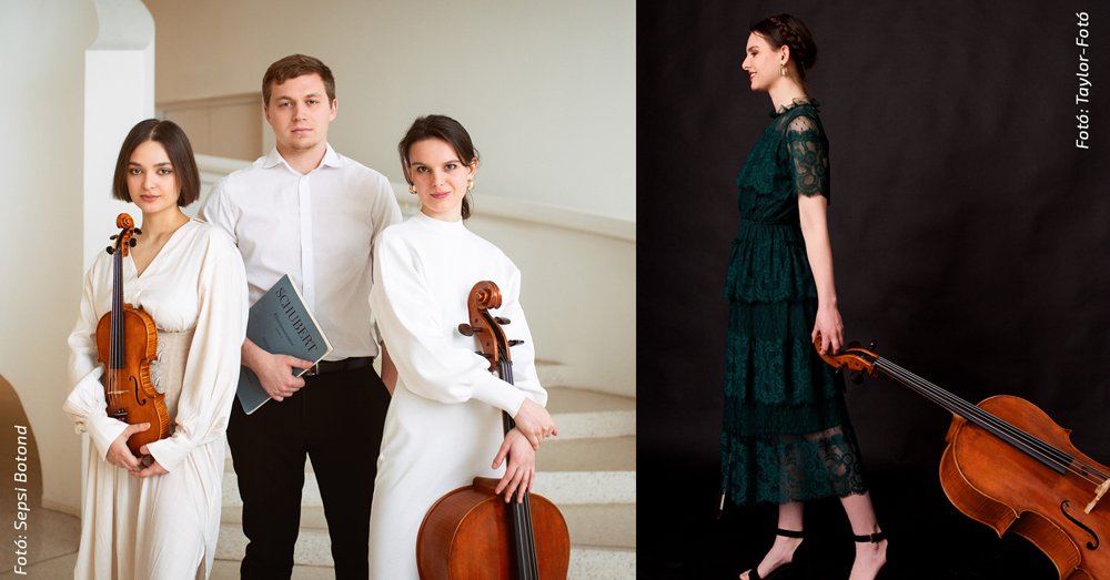Trio Opus One: Maryia Trepashka (hegedű), Kepes Olivér (zongora), Donáczi Cseperke (cselló)