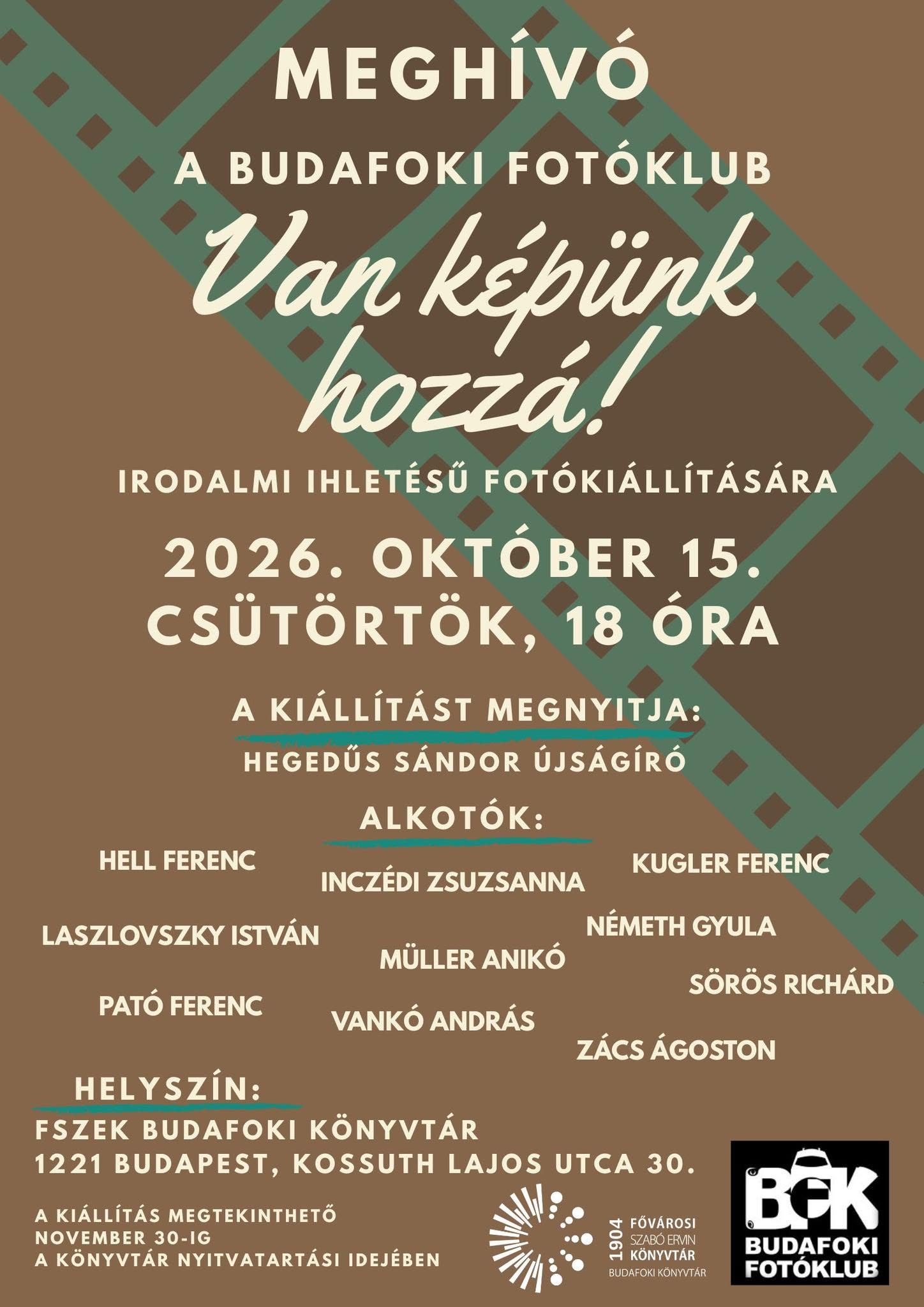 A program plakátja