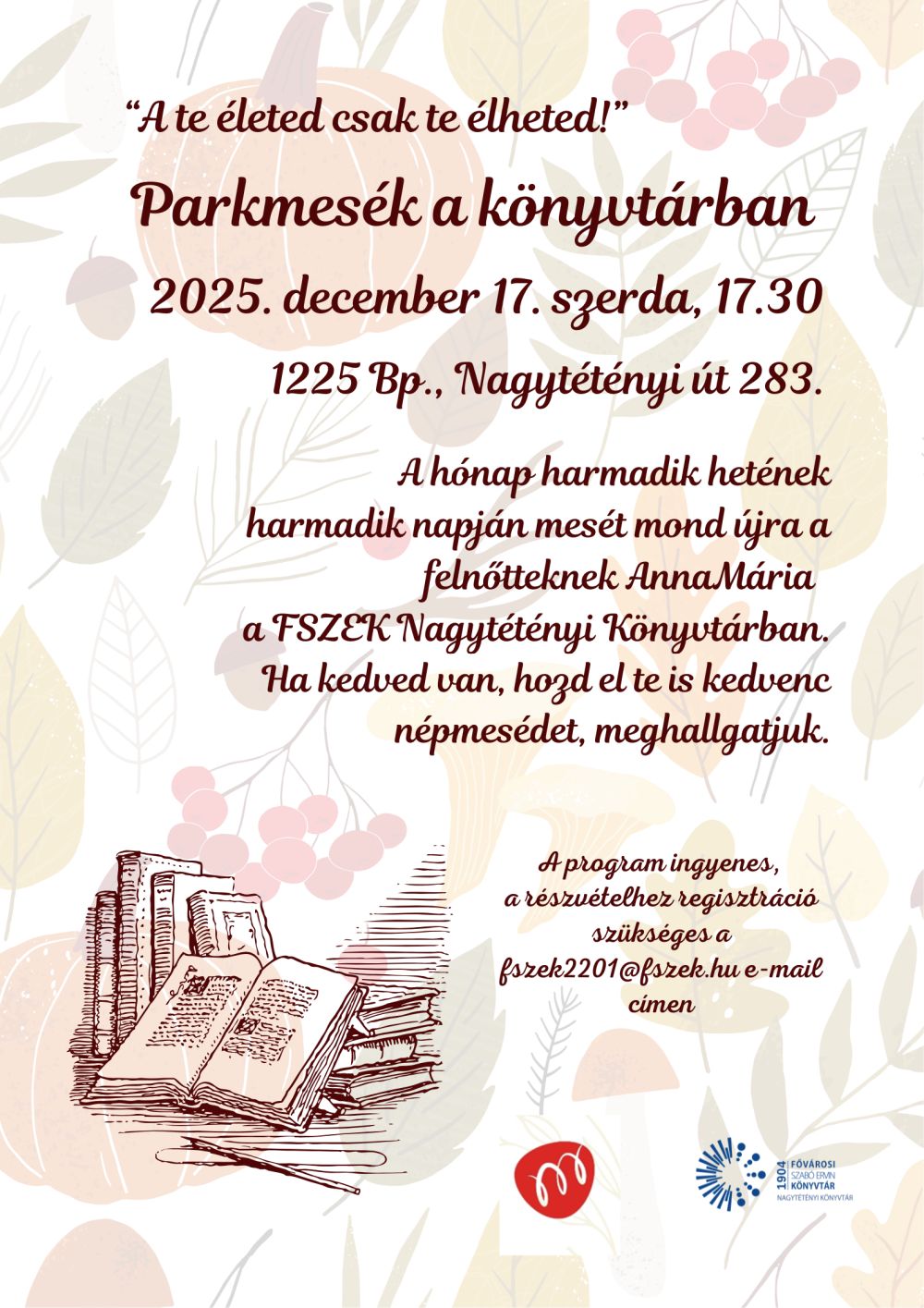 könyvek és falevelek rajza