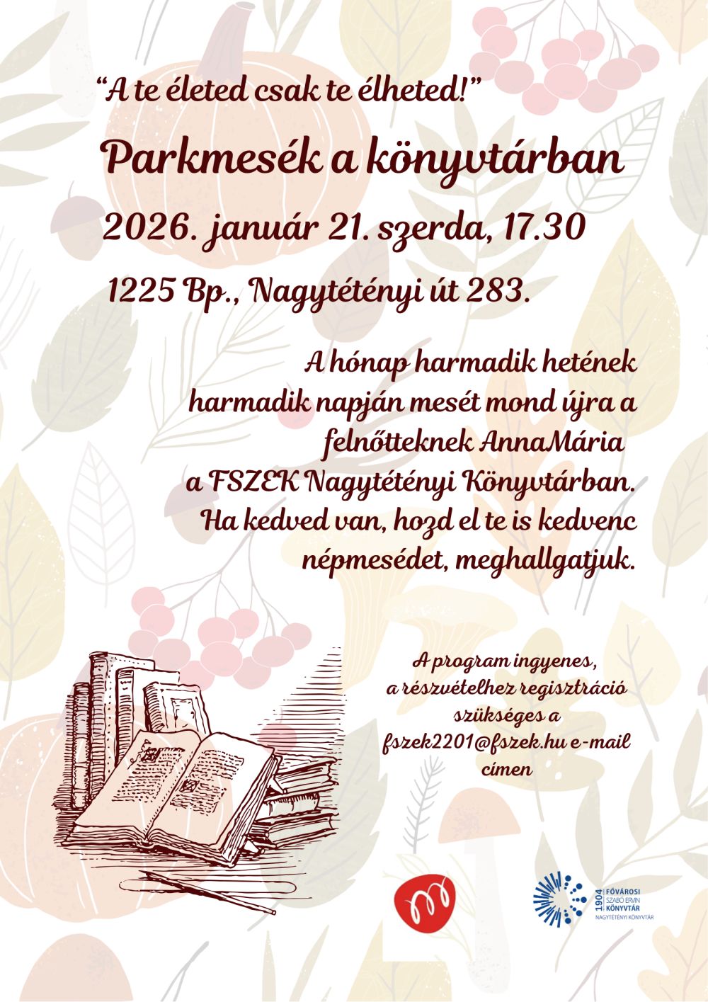 könyvek és falevelek rajza