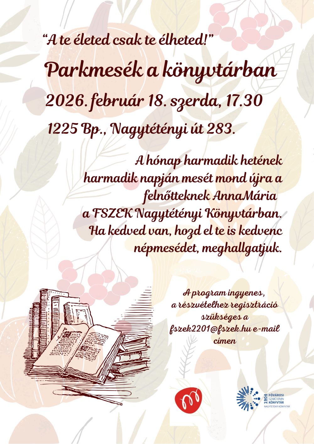 könyvek és falevelek rajza