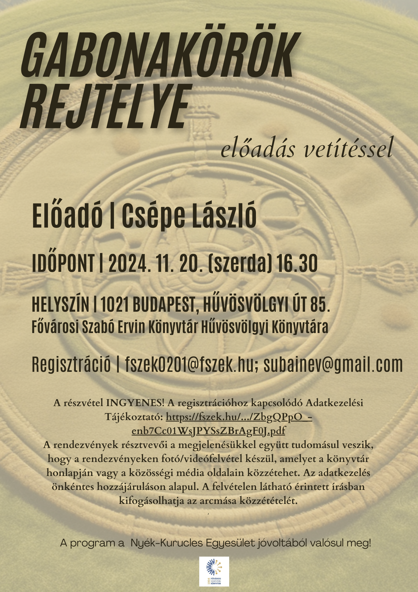 gabonakör fotója a plakáton