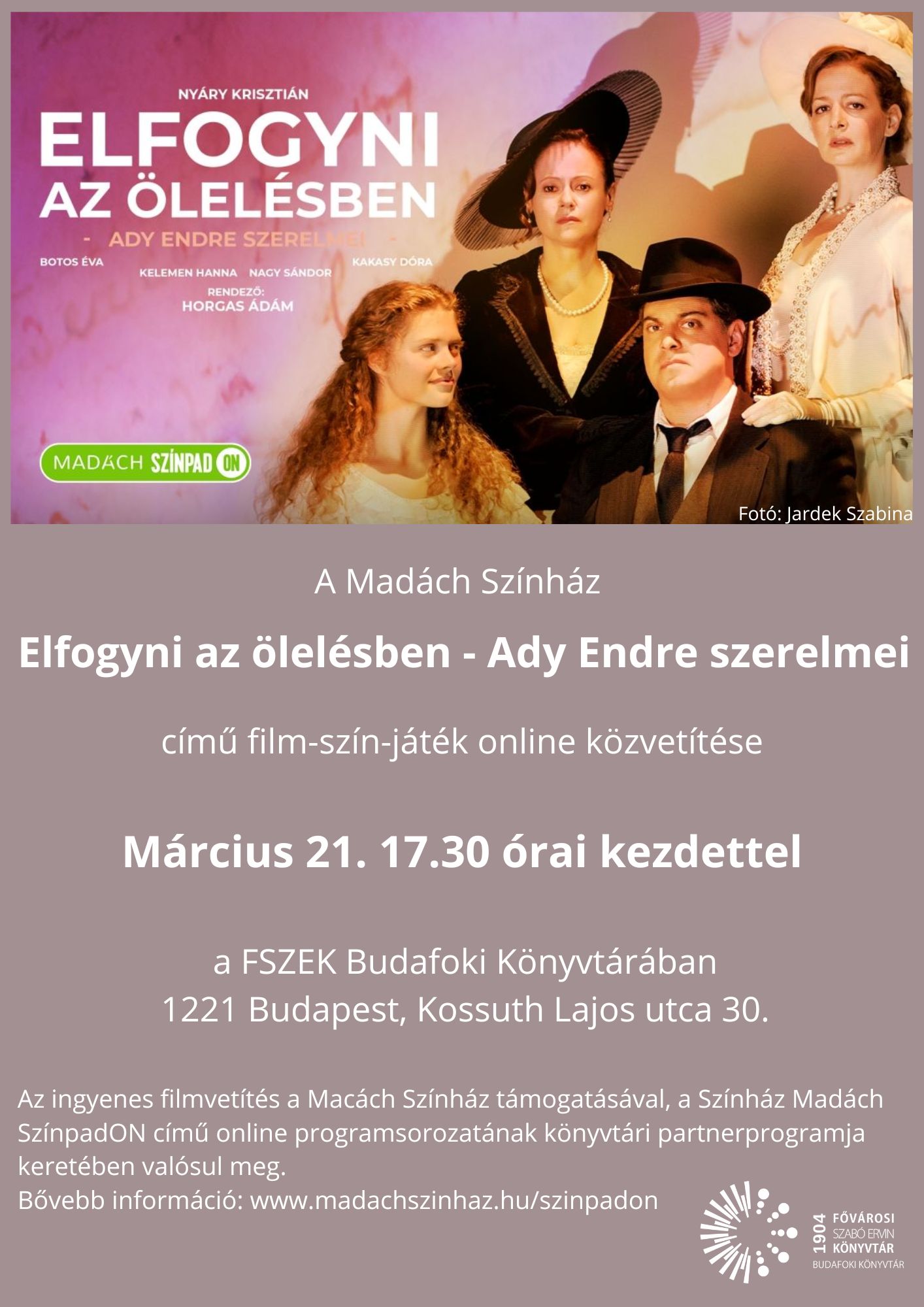 A program plakátja