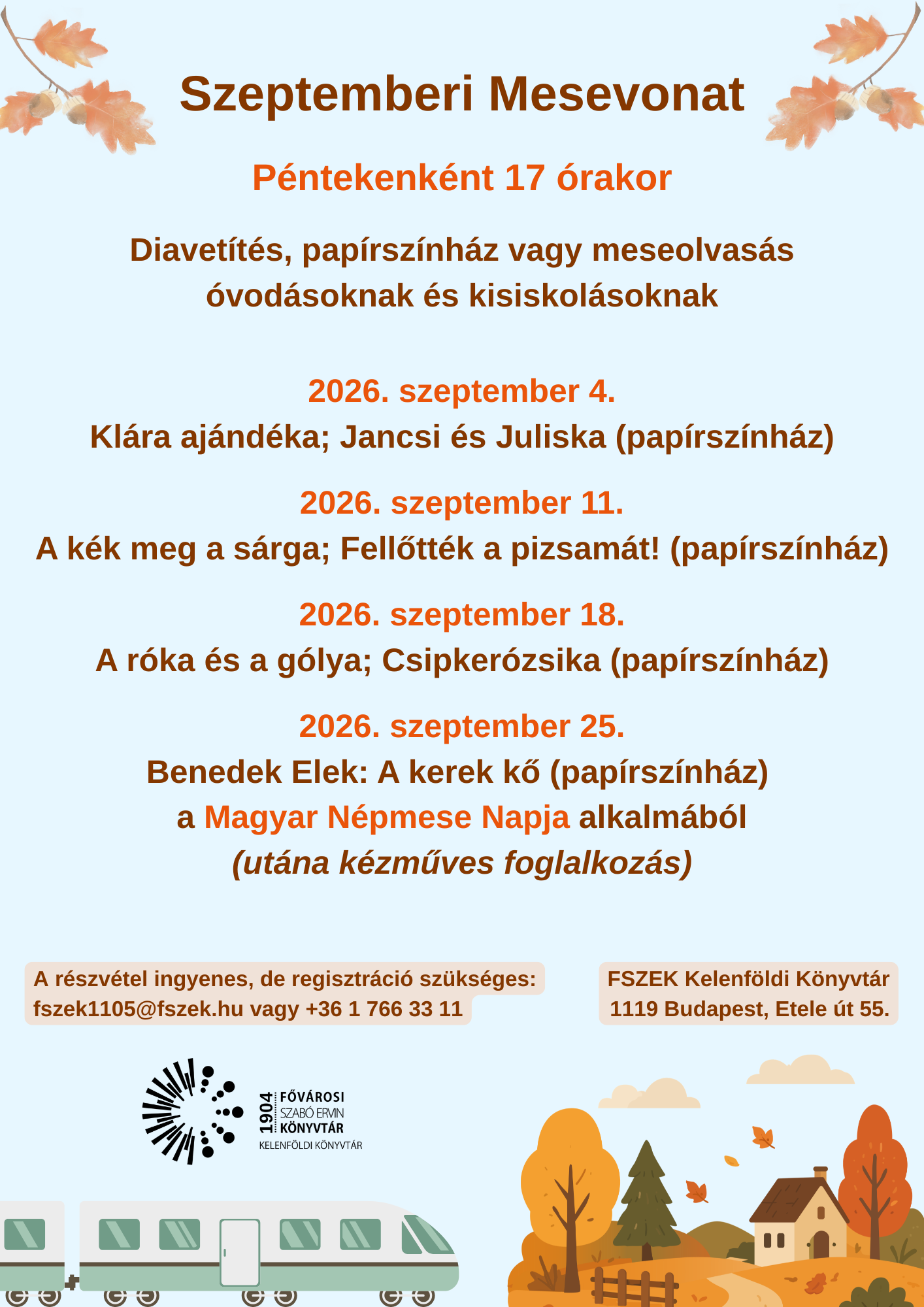 Mesevonat plakátja