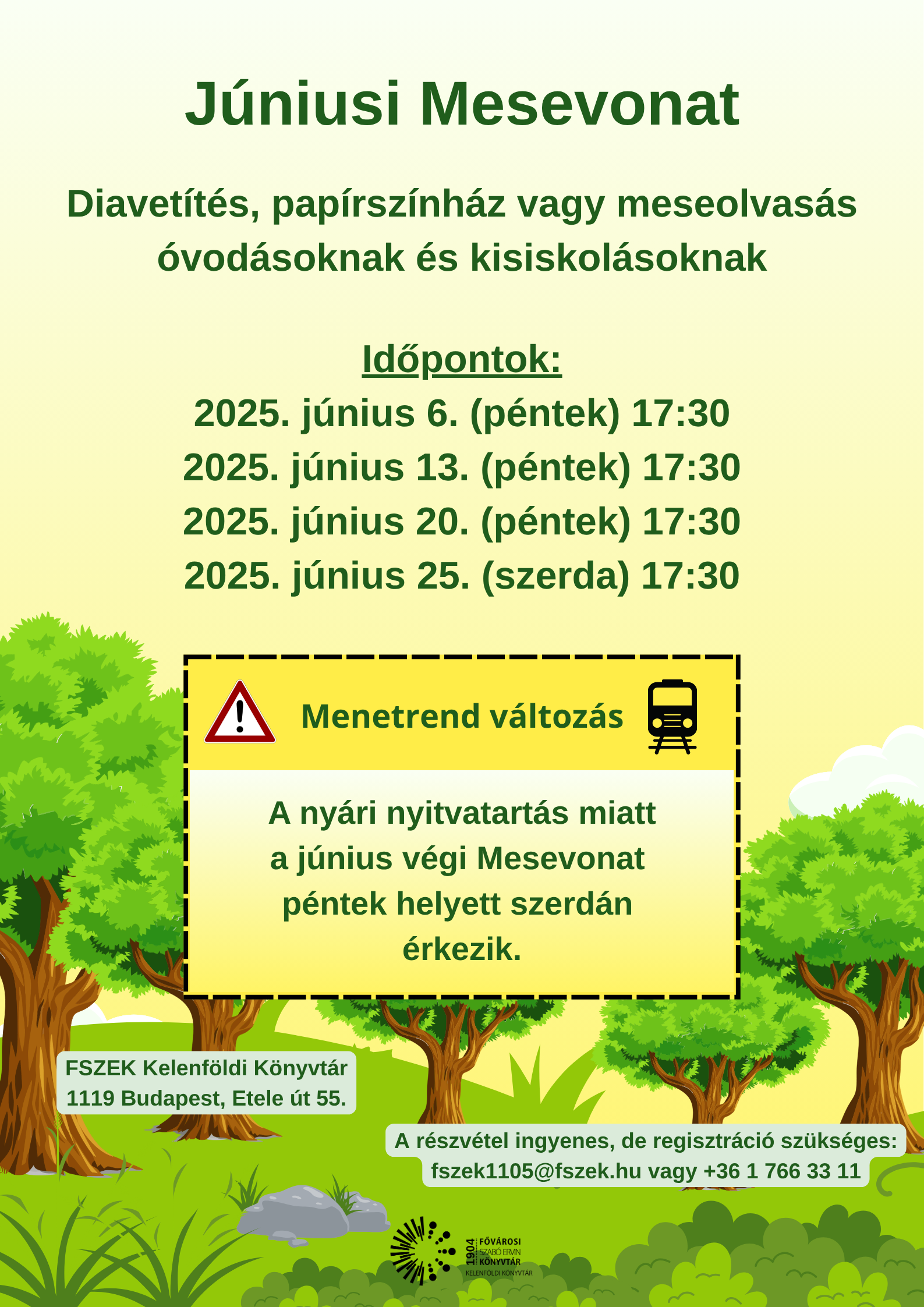 Mesevonat plakátja