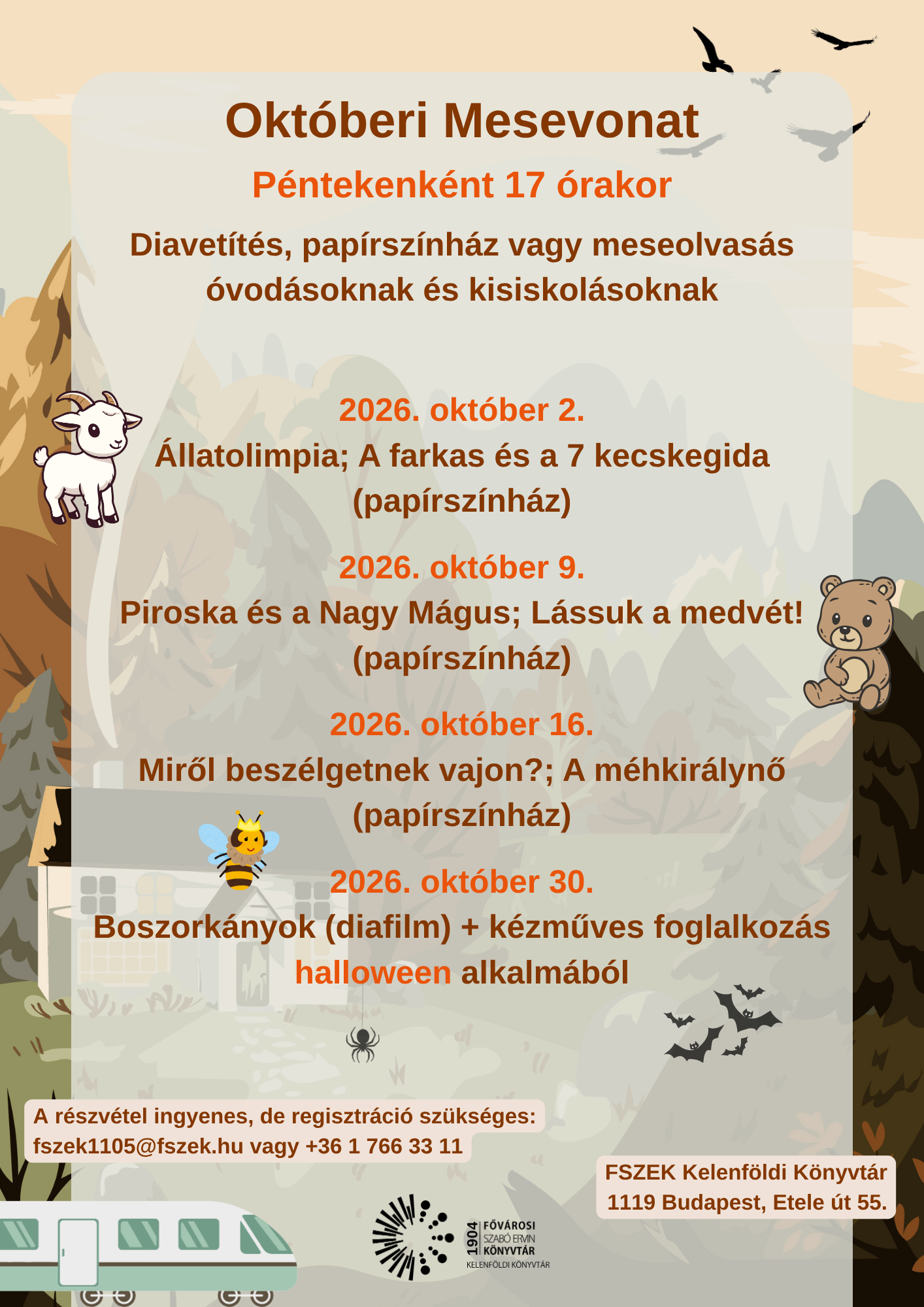 Mesevonat plakátja