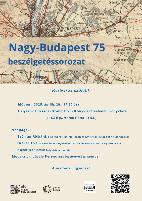 Plakát - Nagy-Budapest térképe