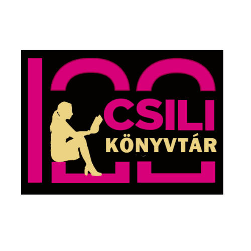 A Csili Könyvtár logója - olvasó nő