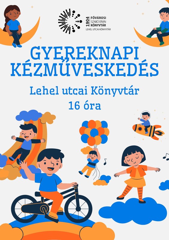 Plakát - Szabadban játszó gyerekek - grafika