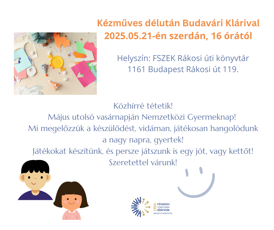 Kézműves alapanyagok (fotó) és gyerekek (grafika)