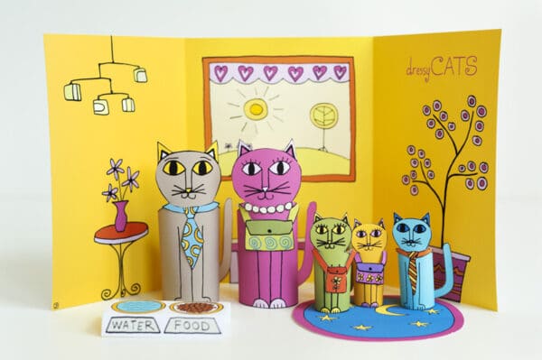 Papírguriga macskák