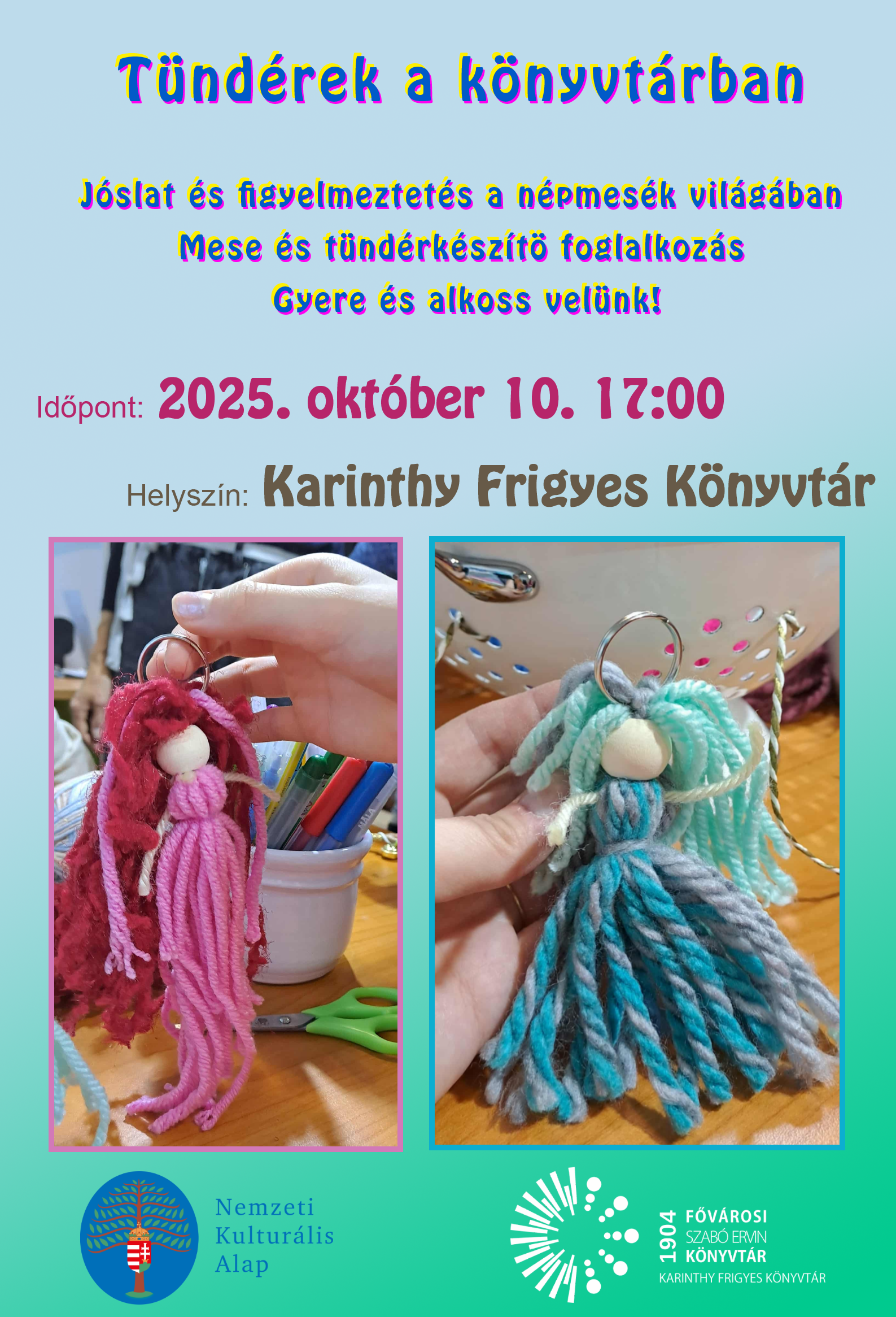 tündérfigurák fotója a plakáton