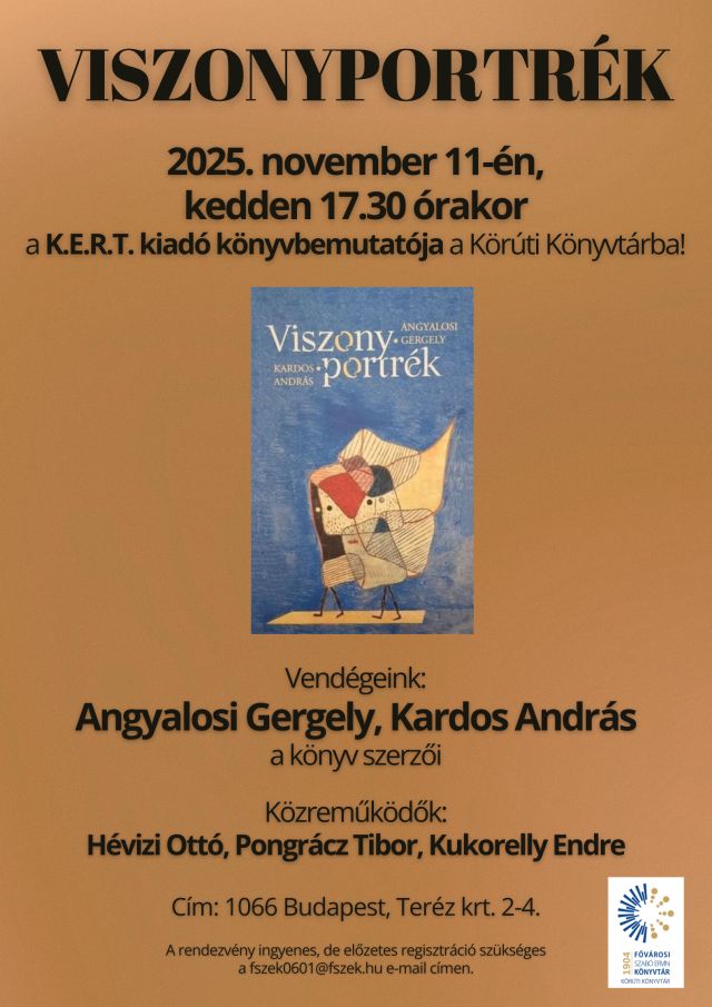 Viszonyportrék című könyv borítója