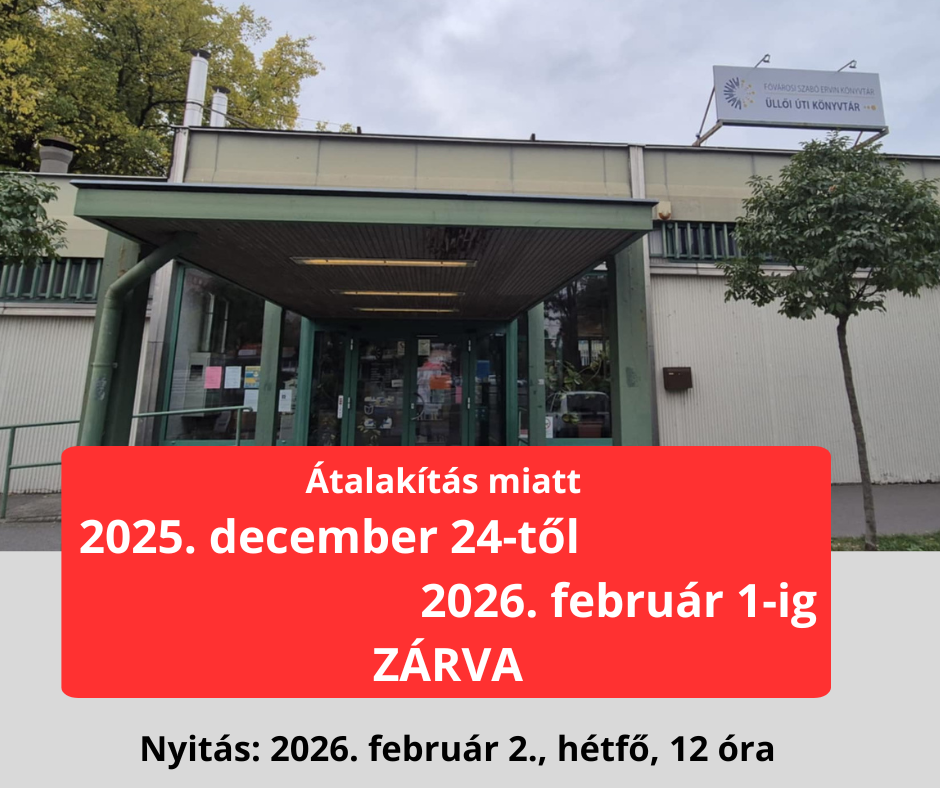 könyvtár képe, zárva tartás