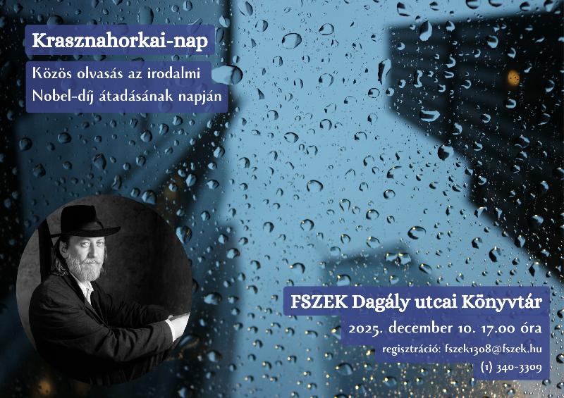 Esős ablak, Krasznahorkai László fekete-fehér fotója