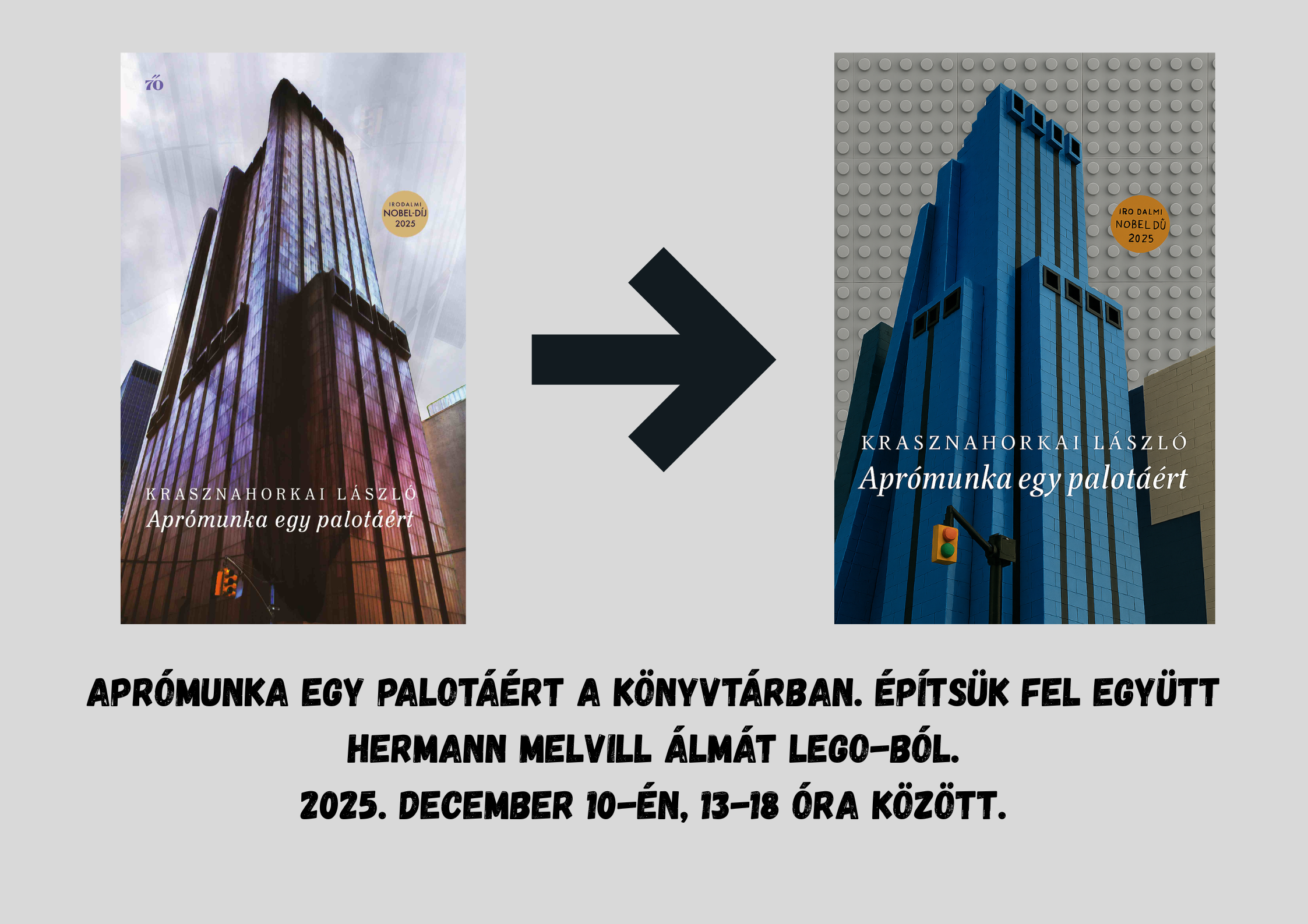 legóból épült torony fotója