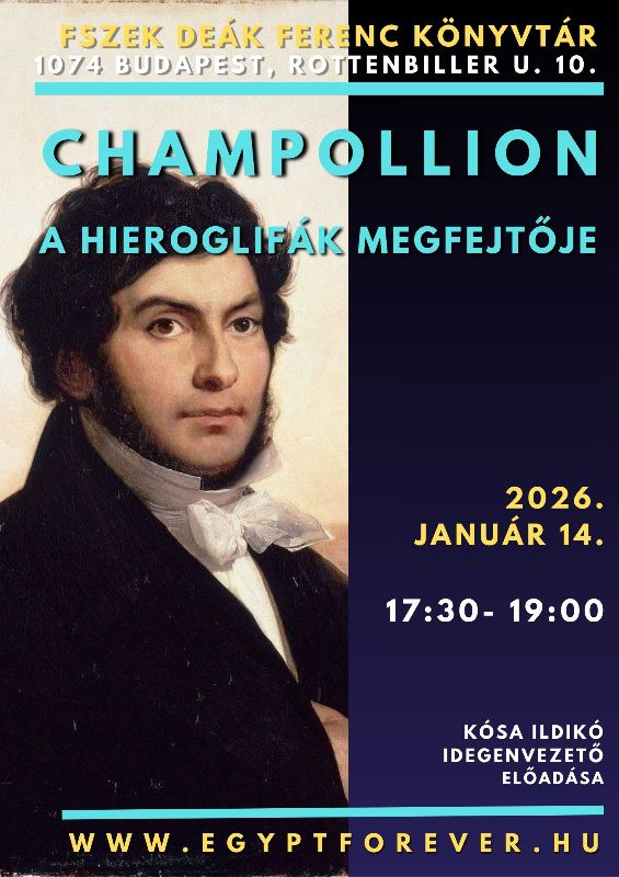 Plakát - Jean-François Champollion portréja