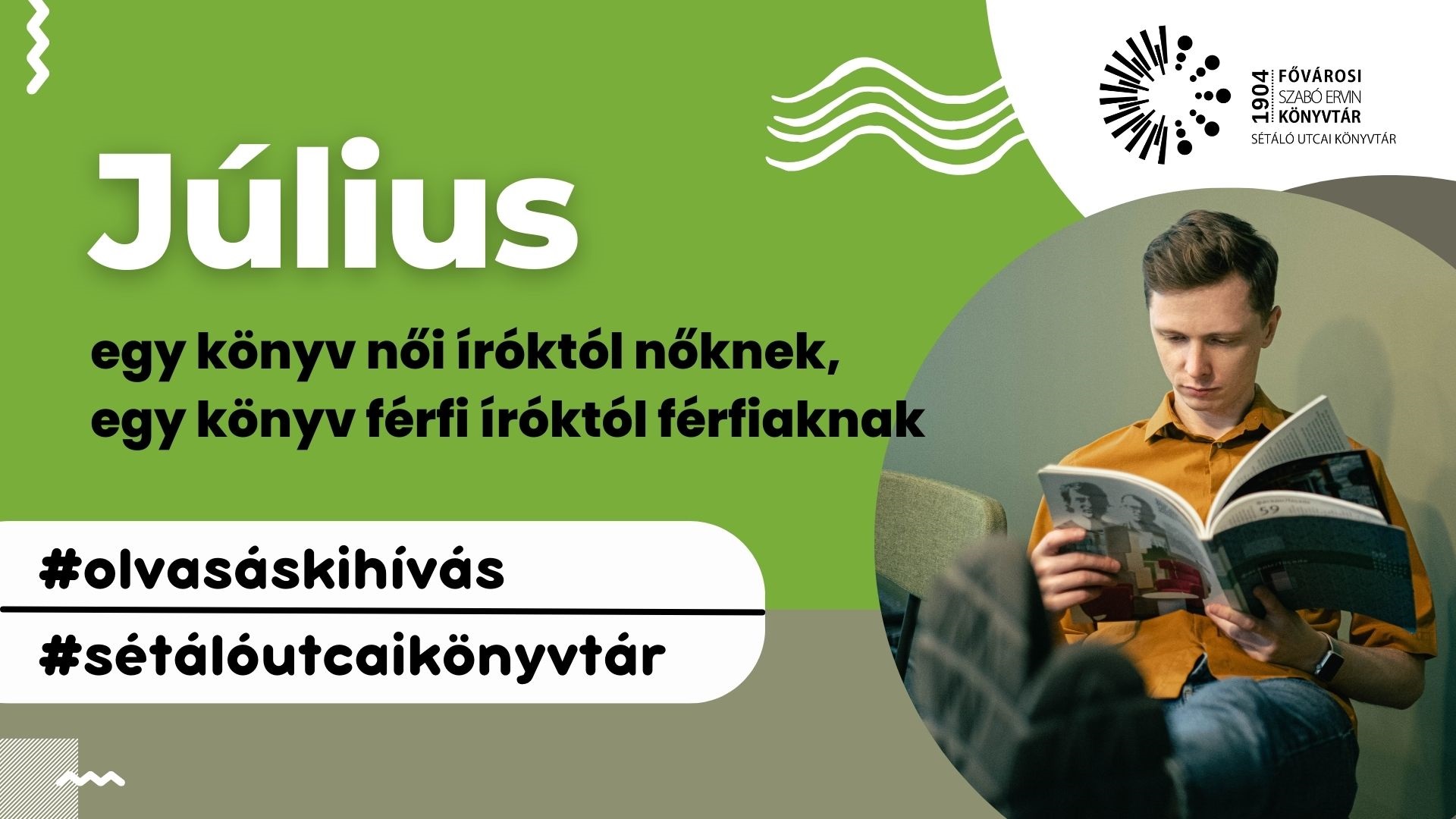 Plakát:Július hónap könyves kihívása